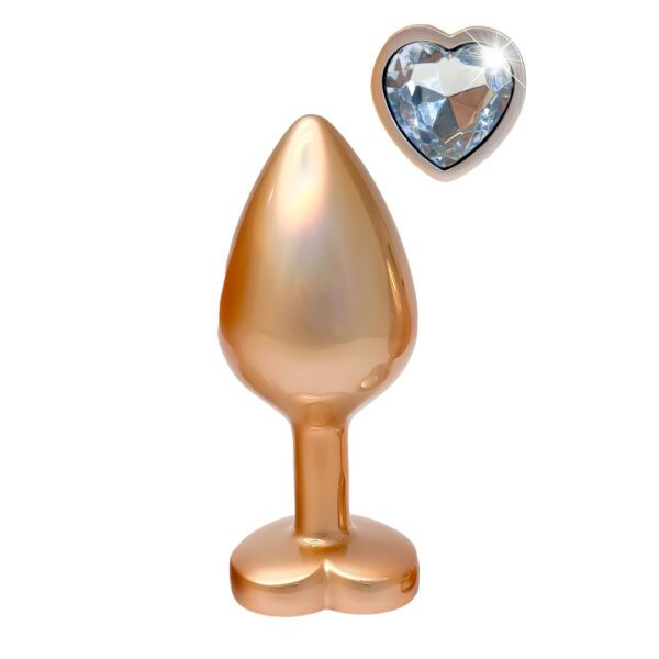 Gleaming Love Pearl Gold Butt Plug Medium - Image 2